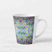 Viooltjes en lampen latte mok (Rechts)