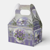 Viooltjes in een maanpot bedankdoosjes (Achterkant)