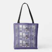 Viooltjes in een maanpot draagtas (Achterkant)