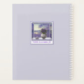 Viooltjes in een maanpot planner (Achterkant)