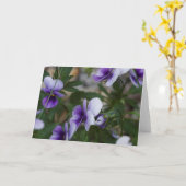 Viooltjes Kaart (Gele Bloem)