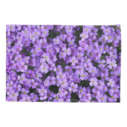 Viooltjes Kussen Hoesje Violet Flowers Kussensloop (Achterkant)
