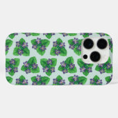 Viooltjes op zee glasblauw Case-Mate iPhone case (Achterkant (horizontaal))