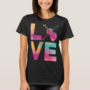 Vioolvioliste Waterverf Liefde T-shirt