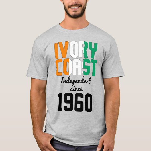 Viory Coast Flag Independence Celebration T-shirt (Voorkant)