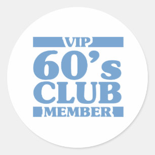 VIP 60's Club Ronde Sticker