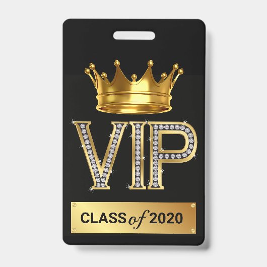 VIP-AFGELEIDE BADGE (Voorzijde)