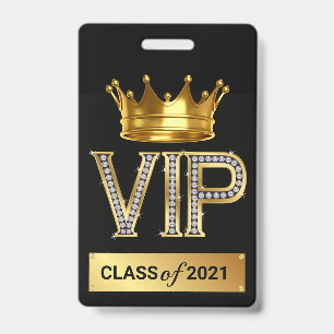 VIP-AFGESTUDEERDE BADGE