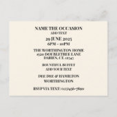 VIP-Afstuderen / elke gelegenheid Briefkaart (Achterkant)