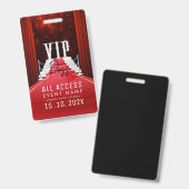 VIP All Access-evenement Badge (Voor- en achterkant)