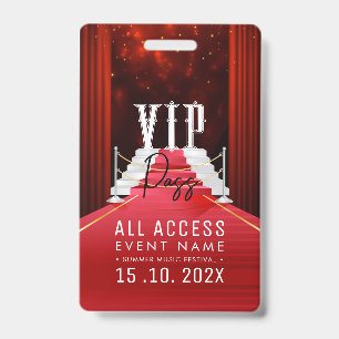 VIP All Access-evenement Badge