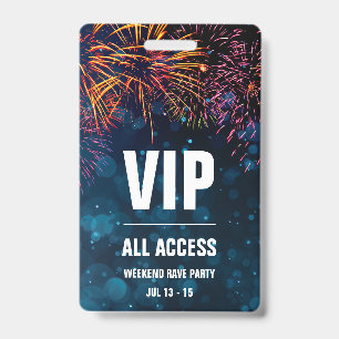 VIP All Access Event Pas Vuurwerk Finale Badge