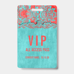 VIP All Access Naam Foto Aangepast Concerbadge Badge