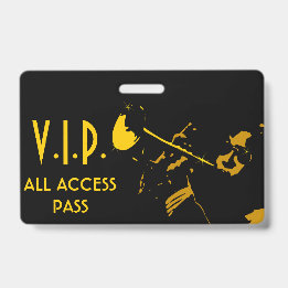 VIP All-Access Pas voor Muziek Event Badge