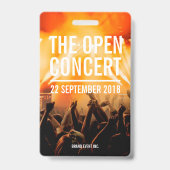 VIP All Access Pass Concert Event Badge (Achterkant)