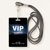 VIP All Access Pass Concert Event ID-badge Badge (Voorkant met draagriem)