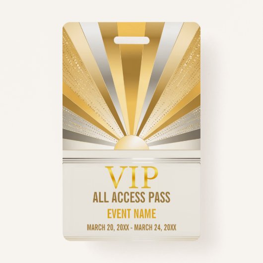 VIP All Access Pass Event ID-badge Badge (Voorkant)