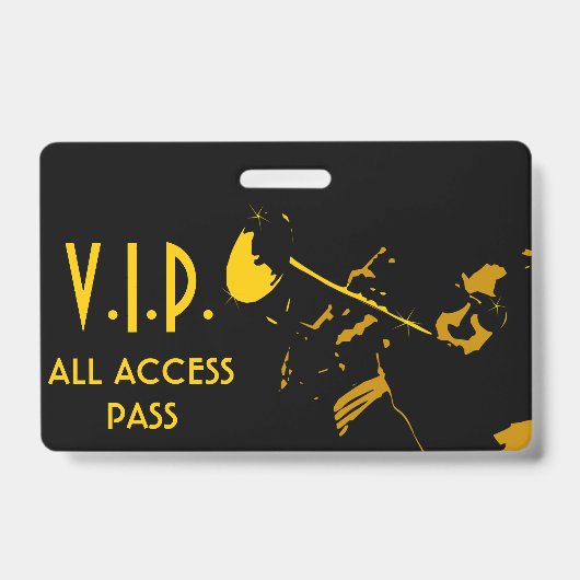 VIP All Access Pass voor Musical Event Badge (Voorkant)