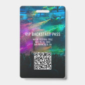 VIP All Access QR Code Event Foto ID Badge (Achterkant)
