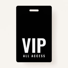 VIP All Access QR Code Event Foto ID Badge