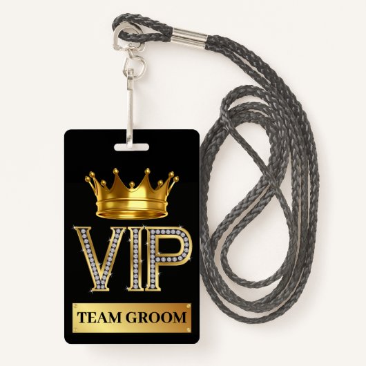 VIP BADGE (Voorkant met draagriem)