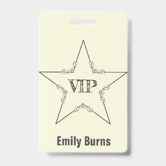 VIP-badge Badge (Voorzijde)