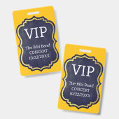 VIP-badge Badge (Voor- en achterkant)