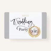 VIP-badge voor bruiloft Badge (Achterkant)