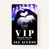 VIP-badge voor logo All Access Event Badge (Achterkant)