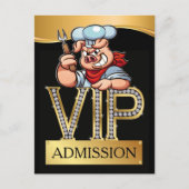 VIP Barbecue / Pig Pickin' UITNODIGING (Voorkant)