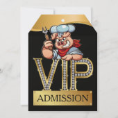 VIP Barbecue / Varkenssmaakfeestje Kaart (Voorkant)