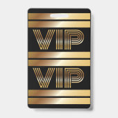 VIP Baseball TOUT ACCÈS Gold Pass Badge (Dos)
