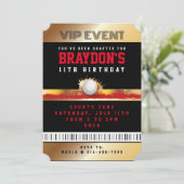 VIP BASEBALL TOUT ACCÈS Gold Pass Badge Invitation (Debout devant)