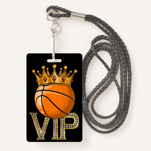 VIP-basketbalbadge Badge (Voorkant met draagriem)