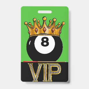 VIP Biljart - Snooker Lanyard Badge