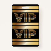 VIP Bowling ALL ACCESS Gold Pass Badge (Dos)