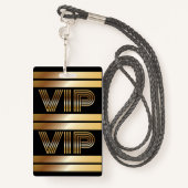 VIP Bowling ALL ACCESS Gold Pass Badge (Derrière avec lanière)