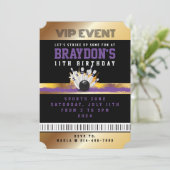 VIP BOWLING TOUT ACCÈS Gold Pass Badge Invitation (Debout devant)