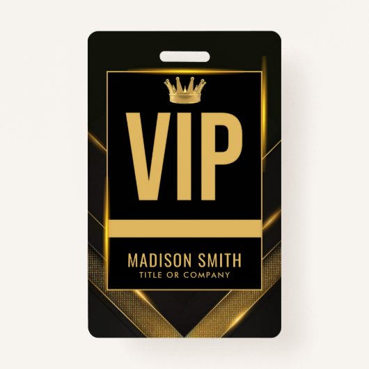 VIP Business Event Badge (Voorkant)