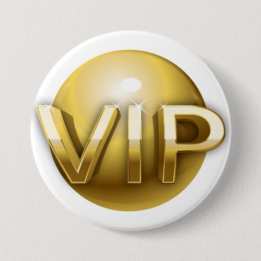 VIP-Button Ronde Button 7,6 Cm (Voorkant)