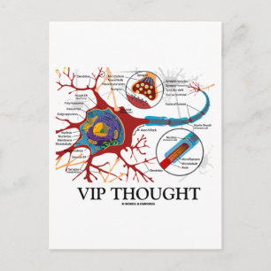 VIP-denken (Neuron/Synapse Humor) Briefkaart