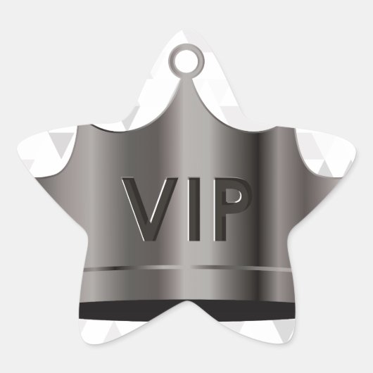 vip design ster sticker (Voorkant)