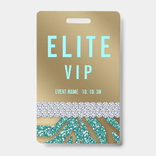 VIP Event Custom Name Concern Badge
