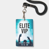 VIP Event Photo Custom Name Concert Badge (Front with Lanyard)