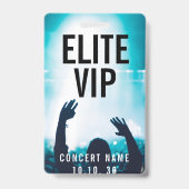 VIP Event Photo Custom Name Concert Badge (Back)