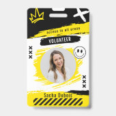 VIP-feestpas QR-codebadge Badge (Voorzijde)