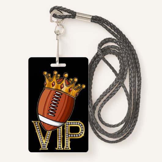 VIP Football Guest Pass Lanyard Badge (Voorkant met draagriem)