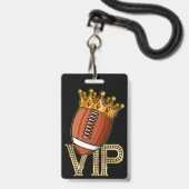 VIP Football Invité Pass Badge Lanyard (Face avec cordon)