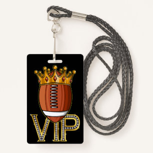 VIP Football Lanyard Badge