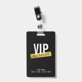 VIP Gold All Access Concert Badge (Voorkant met clip)